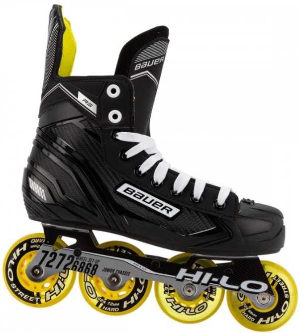 Hi-Lo wheel set up as seen on a Bauer inline skate